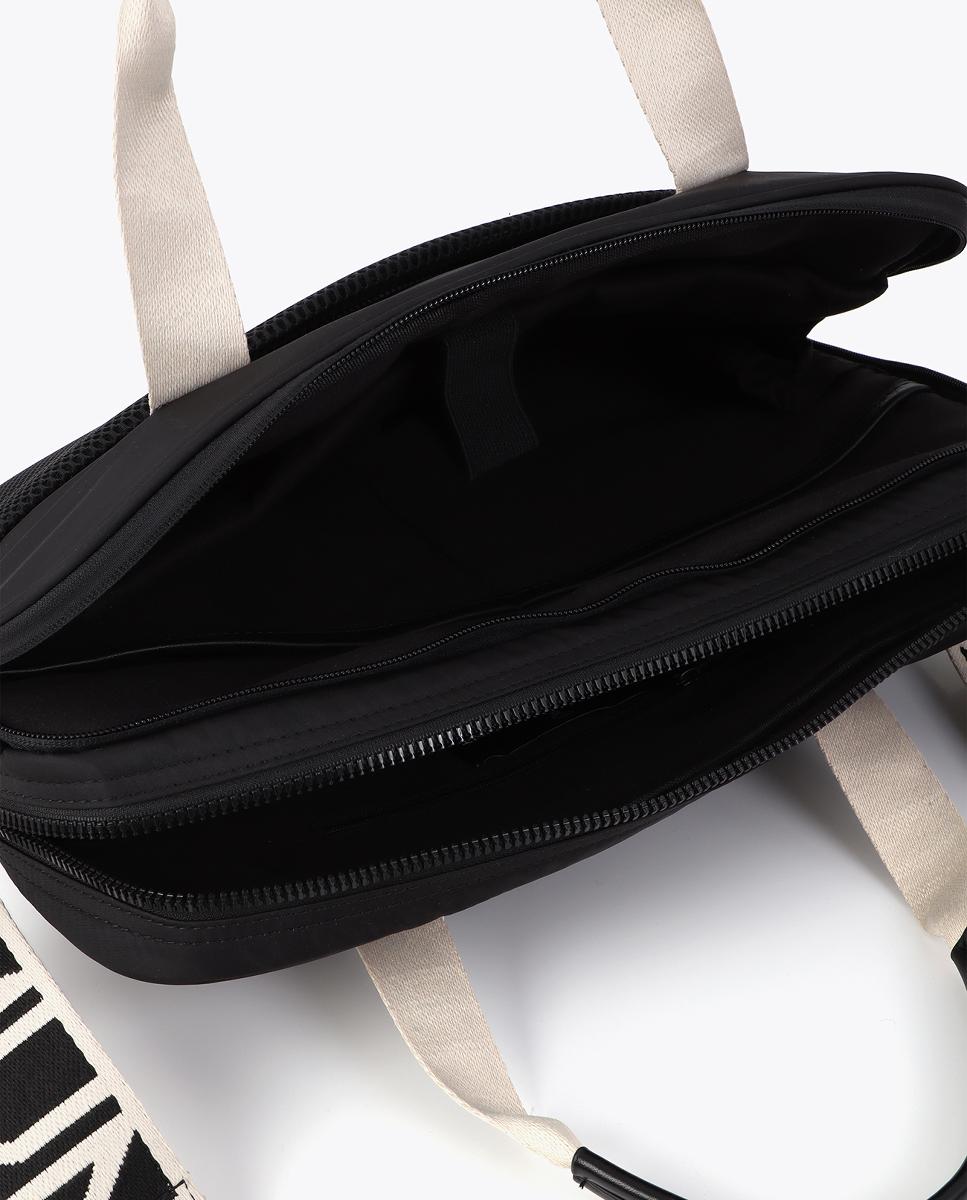 Mala de PC em Nylon Preto-8