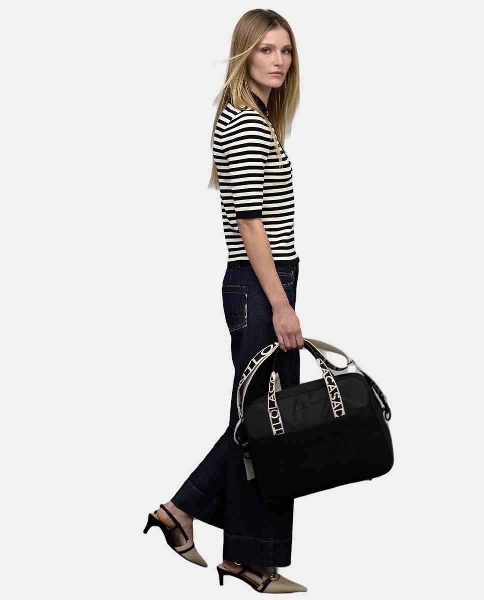 Mala de PC em Nylon Preto-10