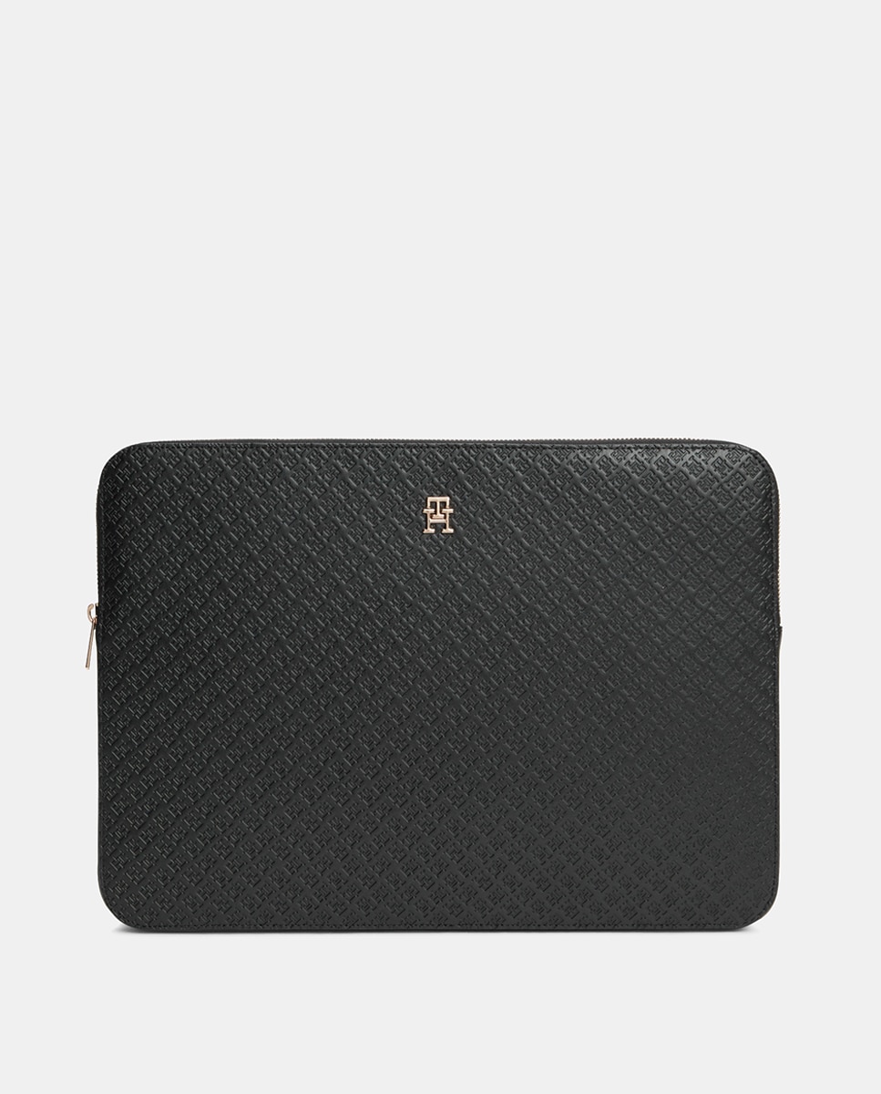 Capa de Computador com Monograma TH Preto-1
