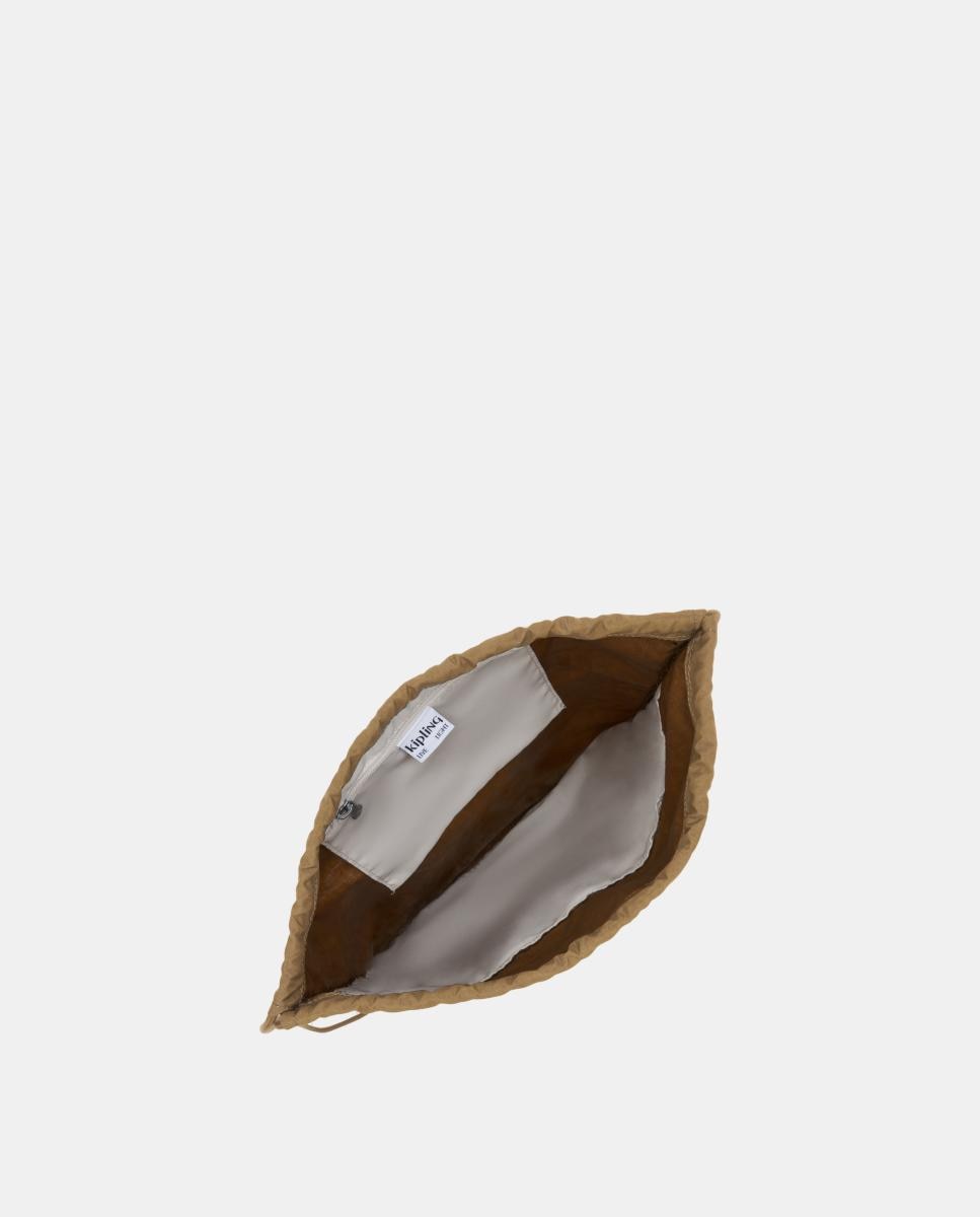 Mochila com Fecho de Cordas, Modelo Supertaboo Castanho-3