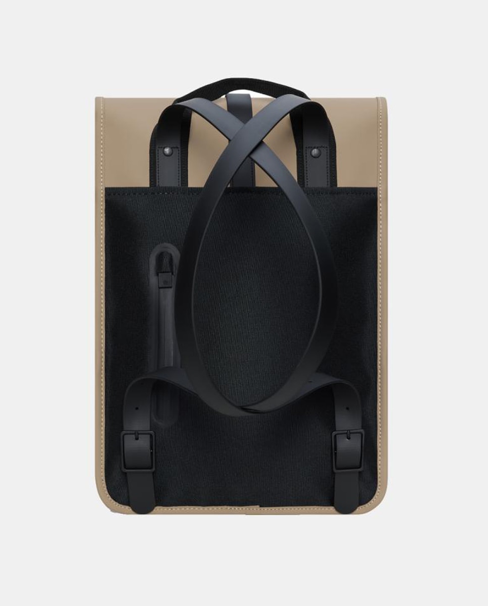 Mochila Média Mini Resistente à Água - Cinzento-Claro Mate Bege-2