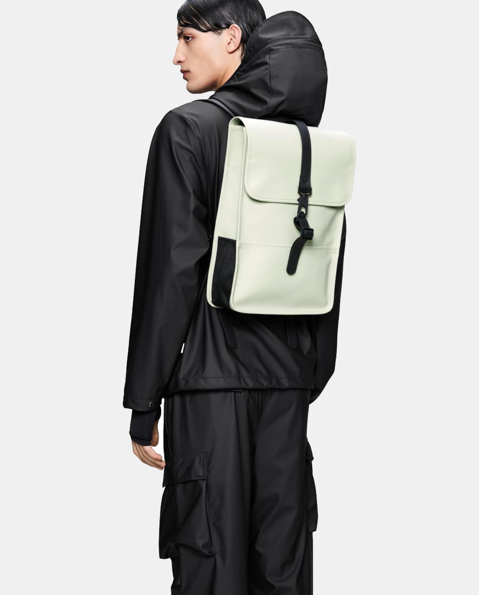 Mochila Média Mini Resistente à Água - Cinzento-Claro Mate Verde-claro-5