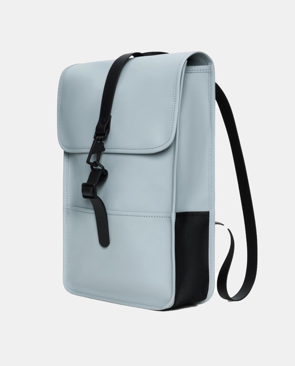 Mochila Média Mini Resistente à Água - Cinzento-Claro Mate Azul-claro-3