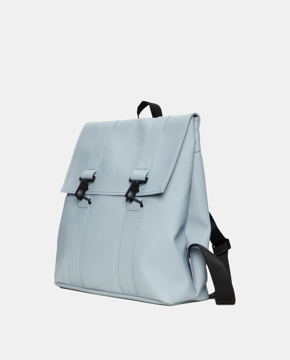 Mochila Grande MSN com Compartimento para Portátil - Verde Militar Azul-claro-3