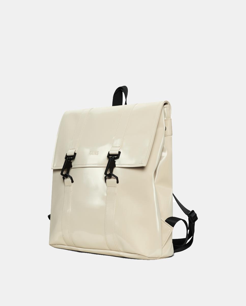 Mochila Média MSN com Compartimento para Portátil Creme-2