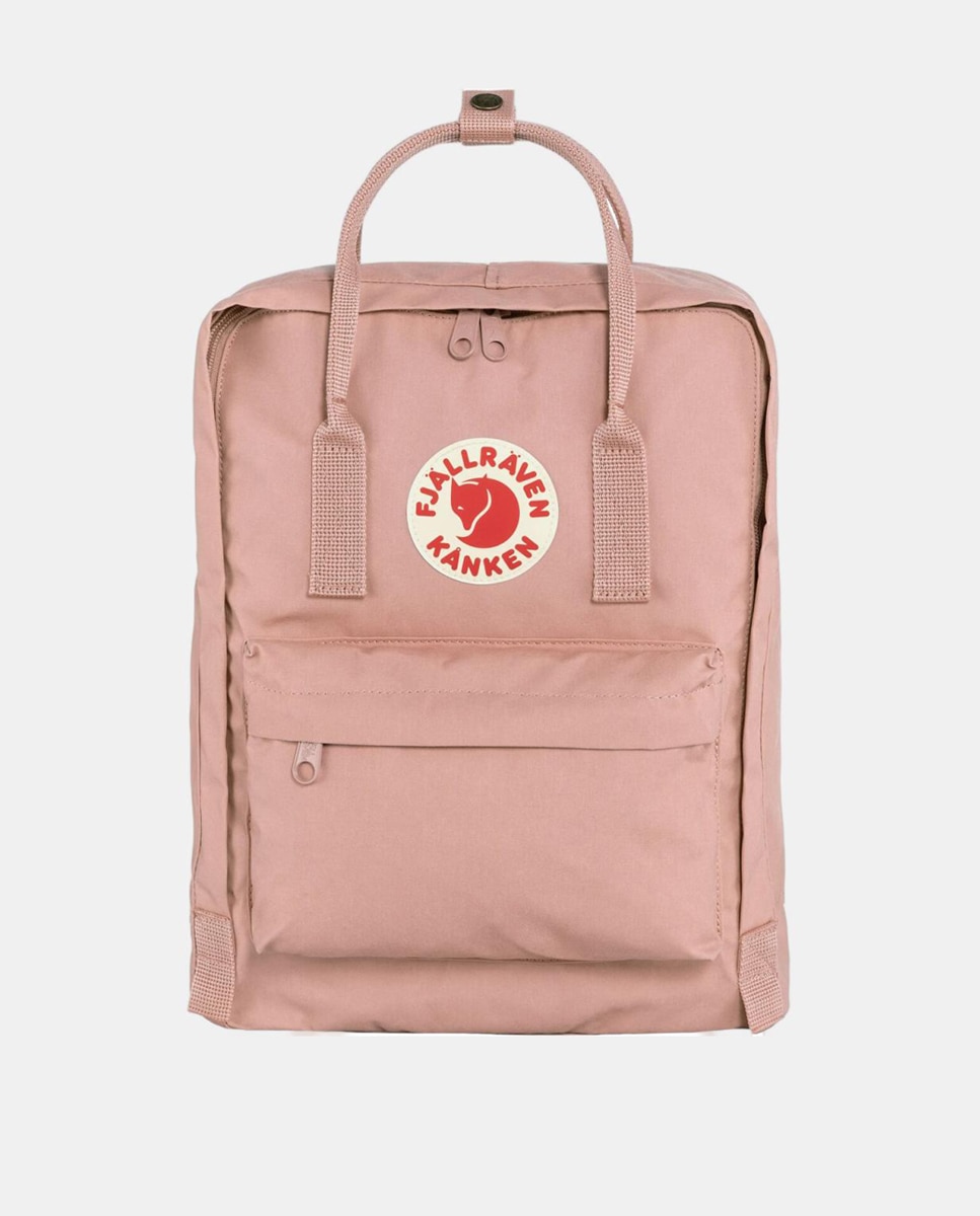 Imagem 0 de Mochila unissexo Kanken de vinil rosa com asas estampadas