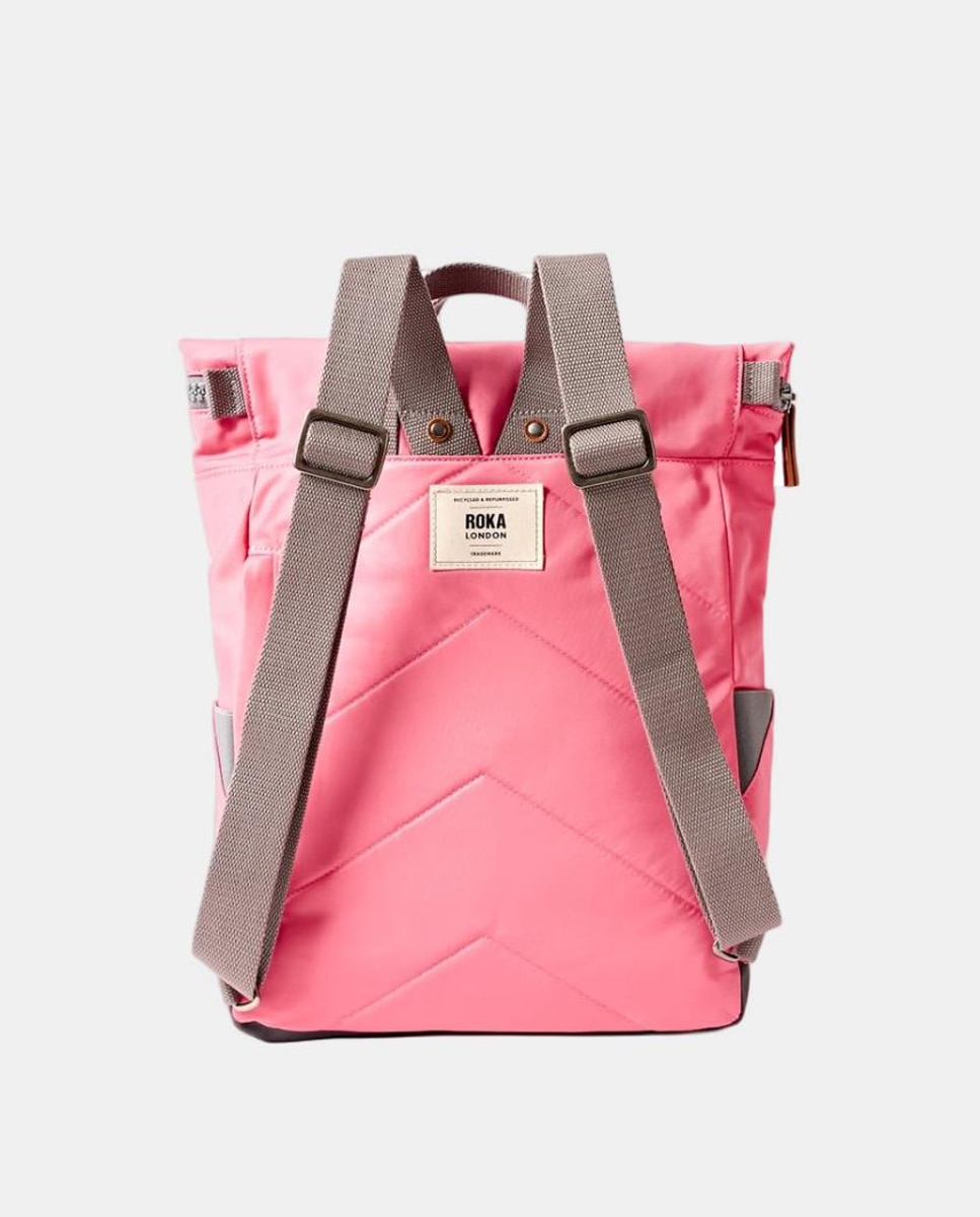 Mochila Unissexo Canfield B Recycled Pequena de Nylon Repelente à Água Rosa-2