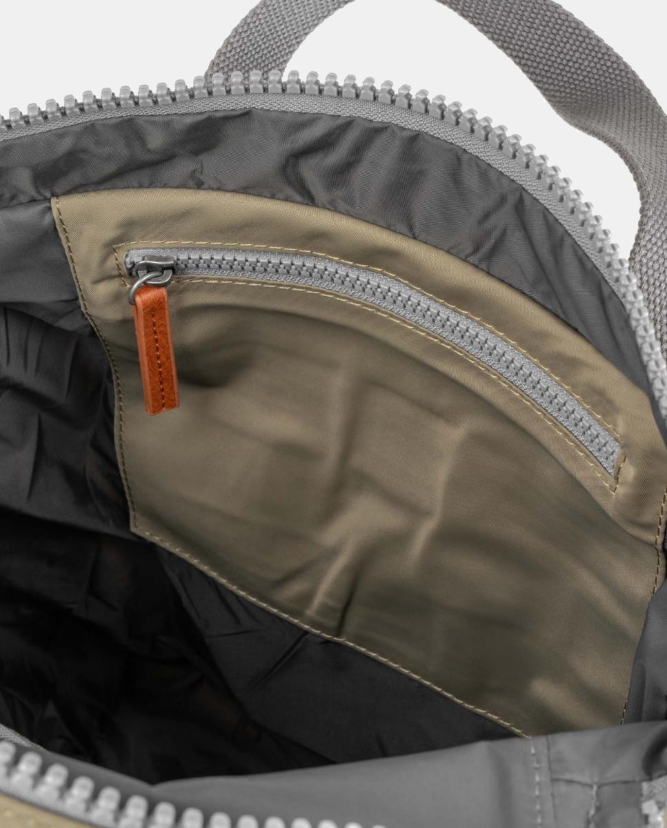 Mochila Unissexo Canfield B Recycled Média de Nylon Repelente à Água Bege-4
