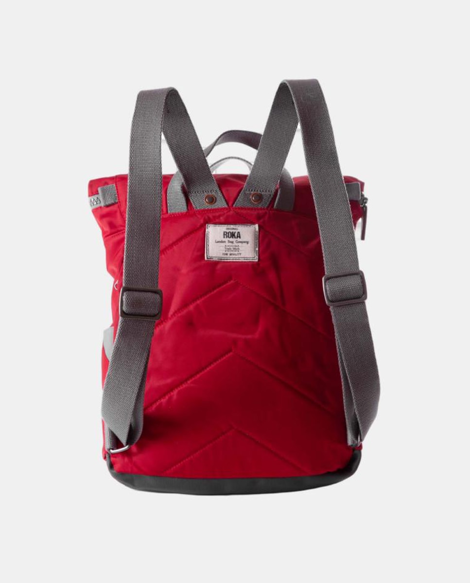 Mochila unisex Canfield b recycled nylon mediana repelente al agua - Roka - Rojo Rojo-2