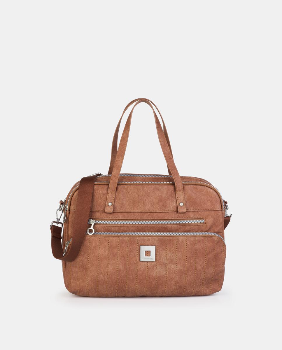 Cartera documentos con cremallera - Caminatta - Cuero Cuero-1