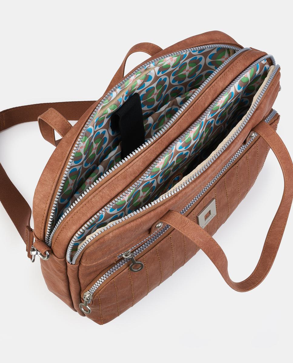 Cartera documentos con cremallera - Caminatta - Cuero Cuero-3