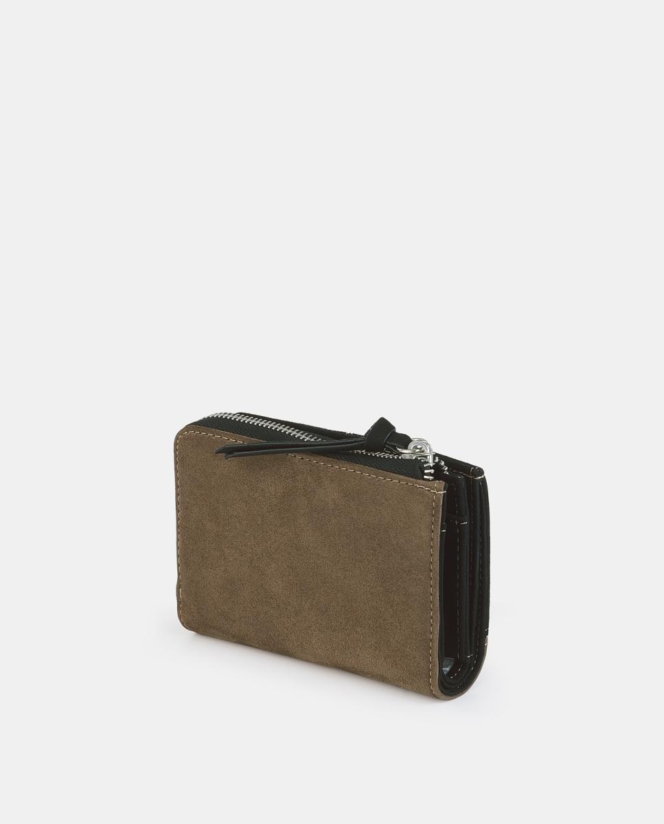 Billetero con broche y cremallera - Caminatta - Negro Negro-2