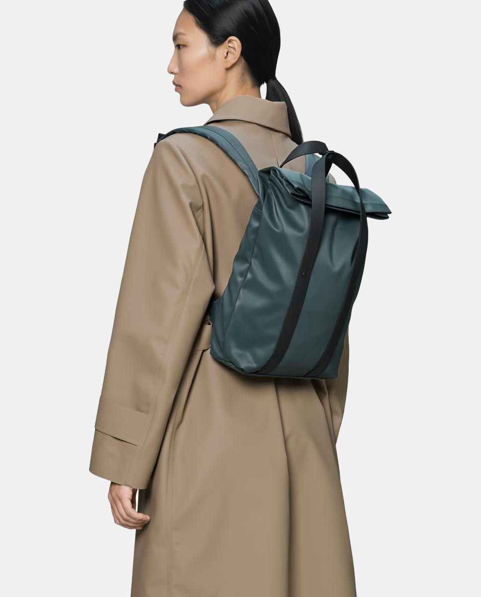 Mochila Impermeável 2 Way Tote Backpack Mini Verde-4