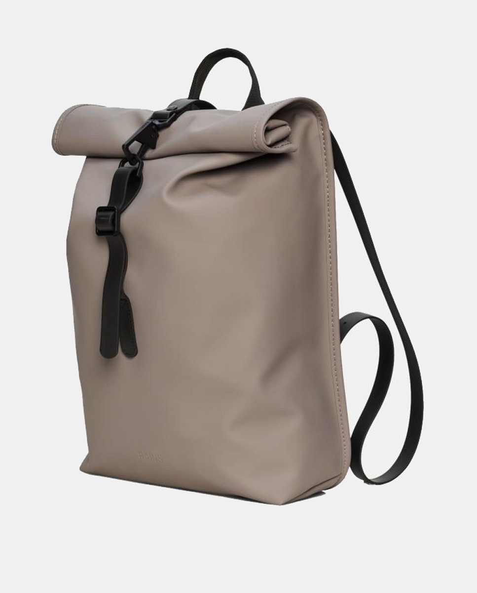 Mochila Impermeável Rolltop Rucksack Mini Castanho-2