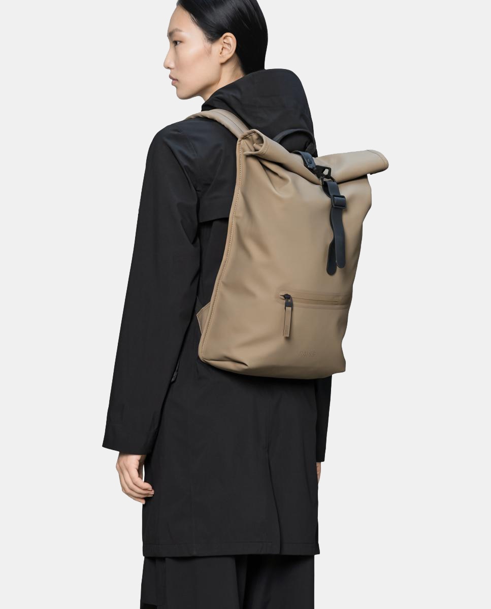 Mochila impermeable Rolltop Rucksack - Rains - Beige Beige-4