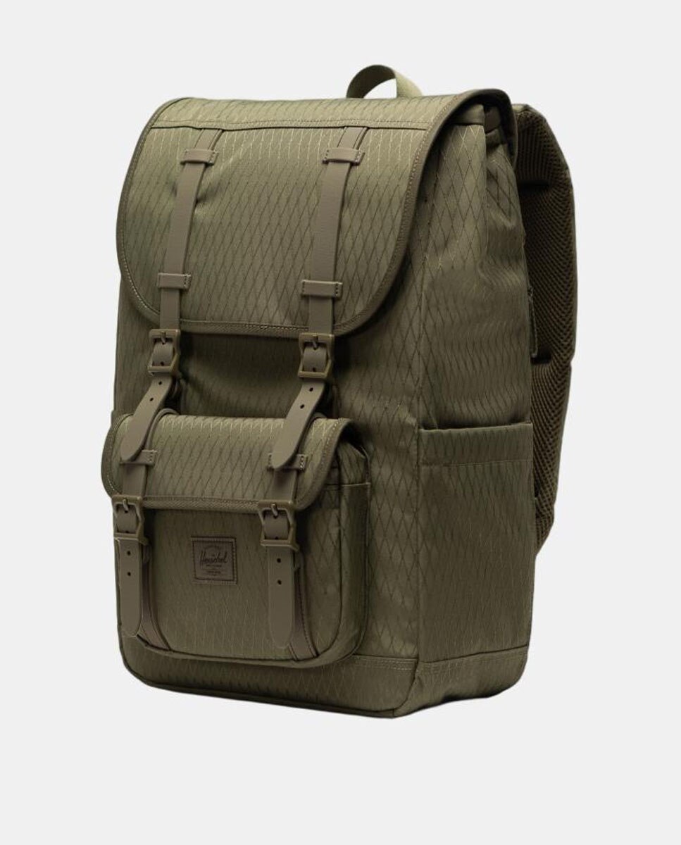 Mochila Little America Mid Backpack Verde-militar-3