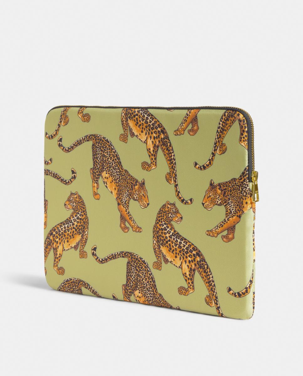 Avo Leopard Laptop Sleeve 13 & 14 Verde-militar-2