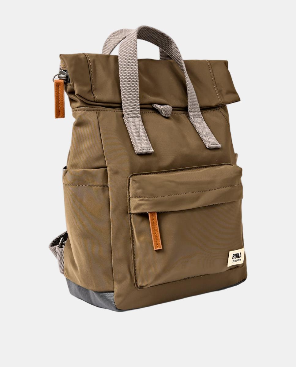Mochila Unissexo Canfield B Recycled Pequena de Nylon Repelente à Água Castanho-2