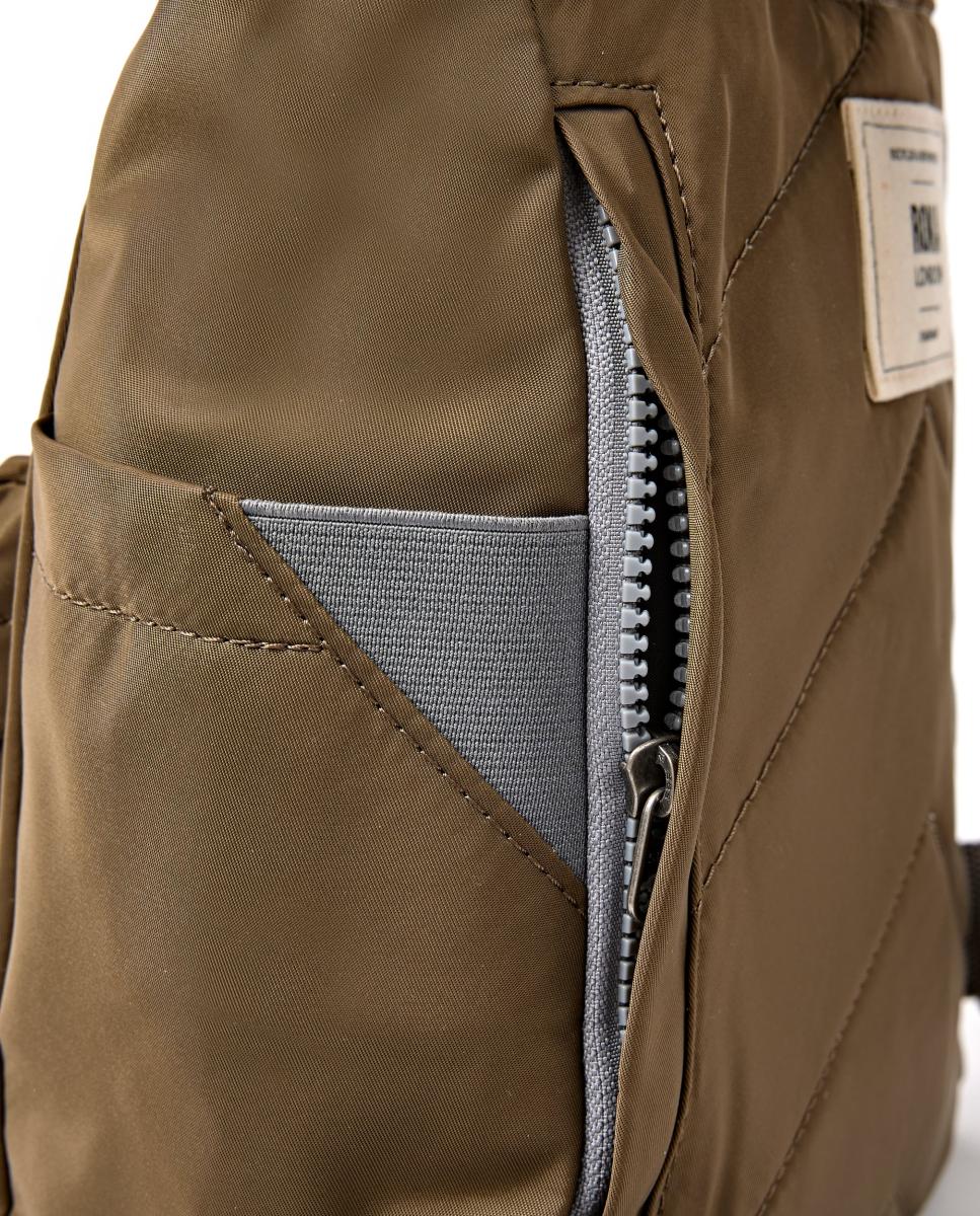 Mochila Unissexo Canfield B Recycled Pequena de Nylon Repelente à Água Castanho-4