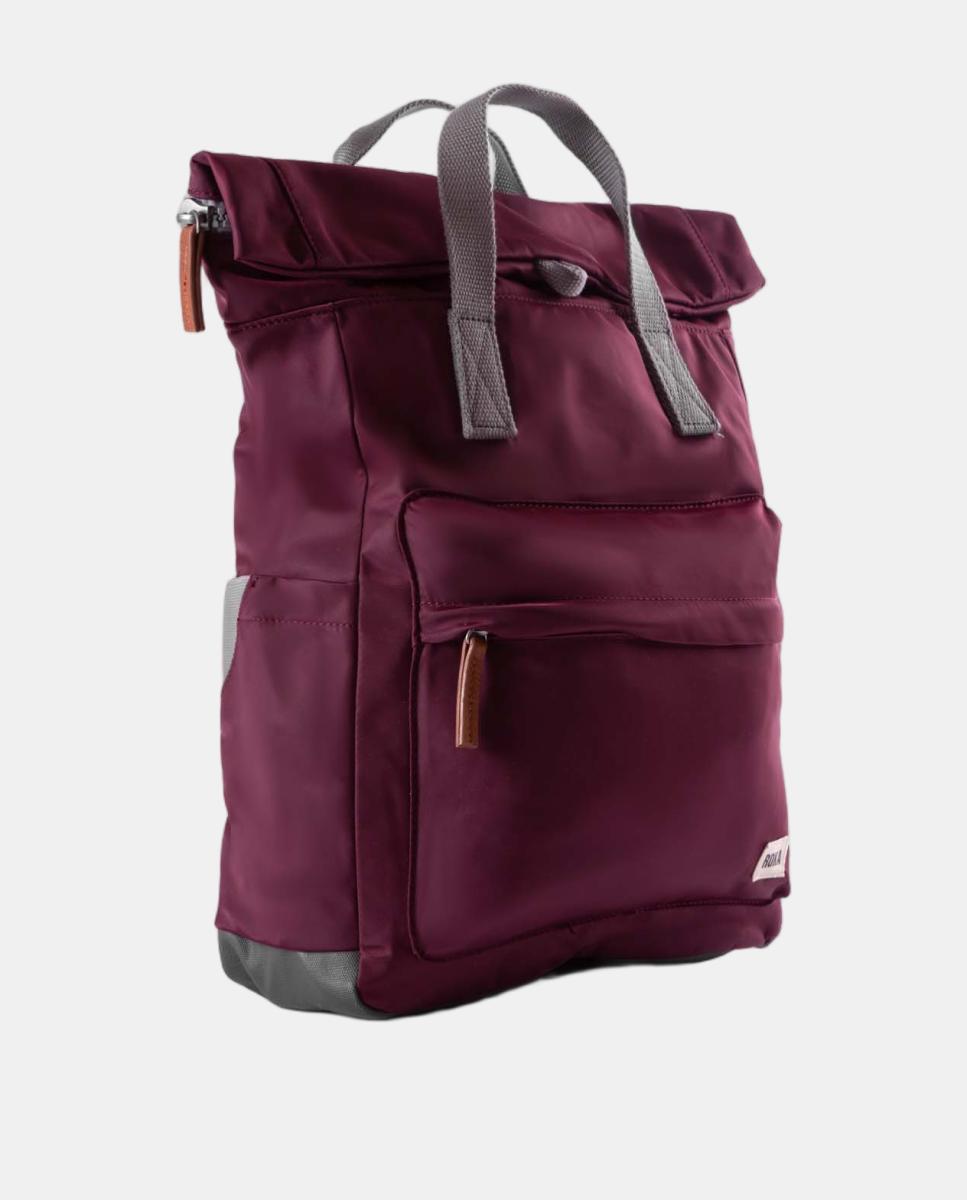 Mochila unisex canfield b recycled nylon mediana repelente al agua - Roka - Granate Granate-2
