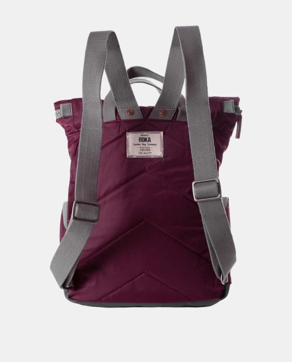 Mochila unisex canfield b recycled nylon mediana repelente al agua - Roka - Granate Granate-3