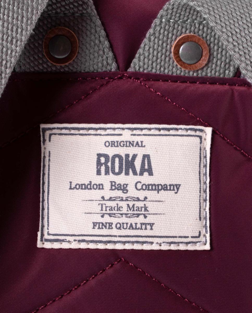 Mochila unisex canfield b recycled nylon mediana repelente al agua - Roka - Granate Granate-6