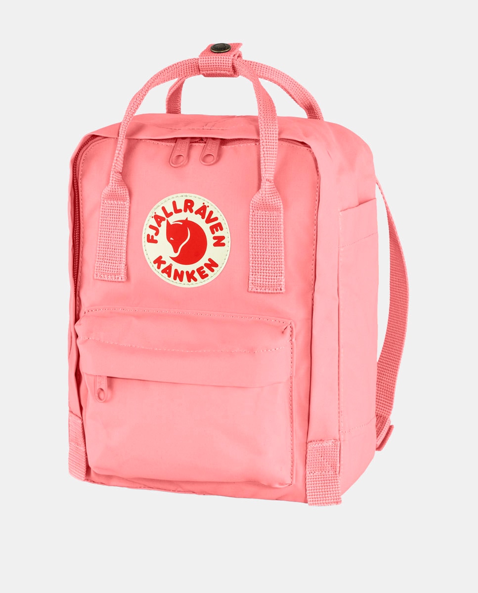 Mochila de mulher Fjällräven Kanken Mini 23561 de vinil impermeável rosa Rosa-2