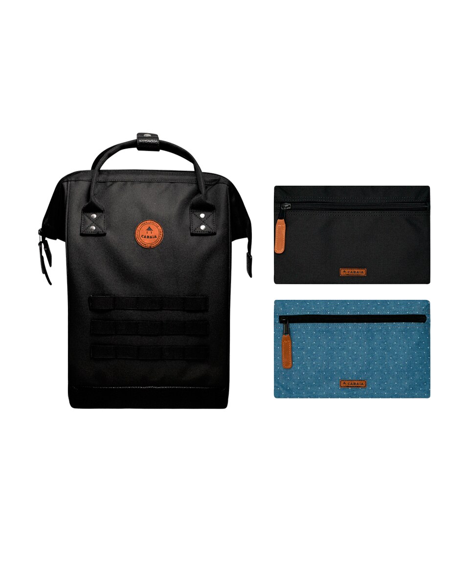 Mochila Unissexo Berlin com Fecho de Correr, Bolsos intercambiáveis e Espaço para Portátil - Preto Preto-6