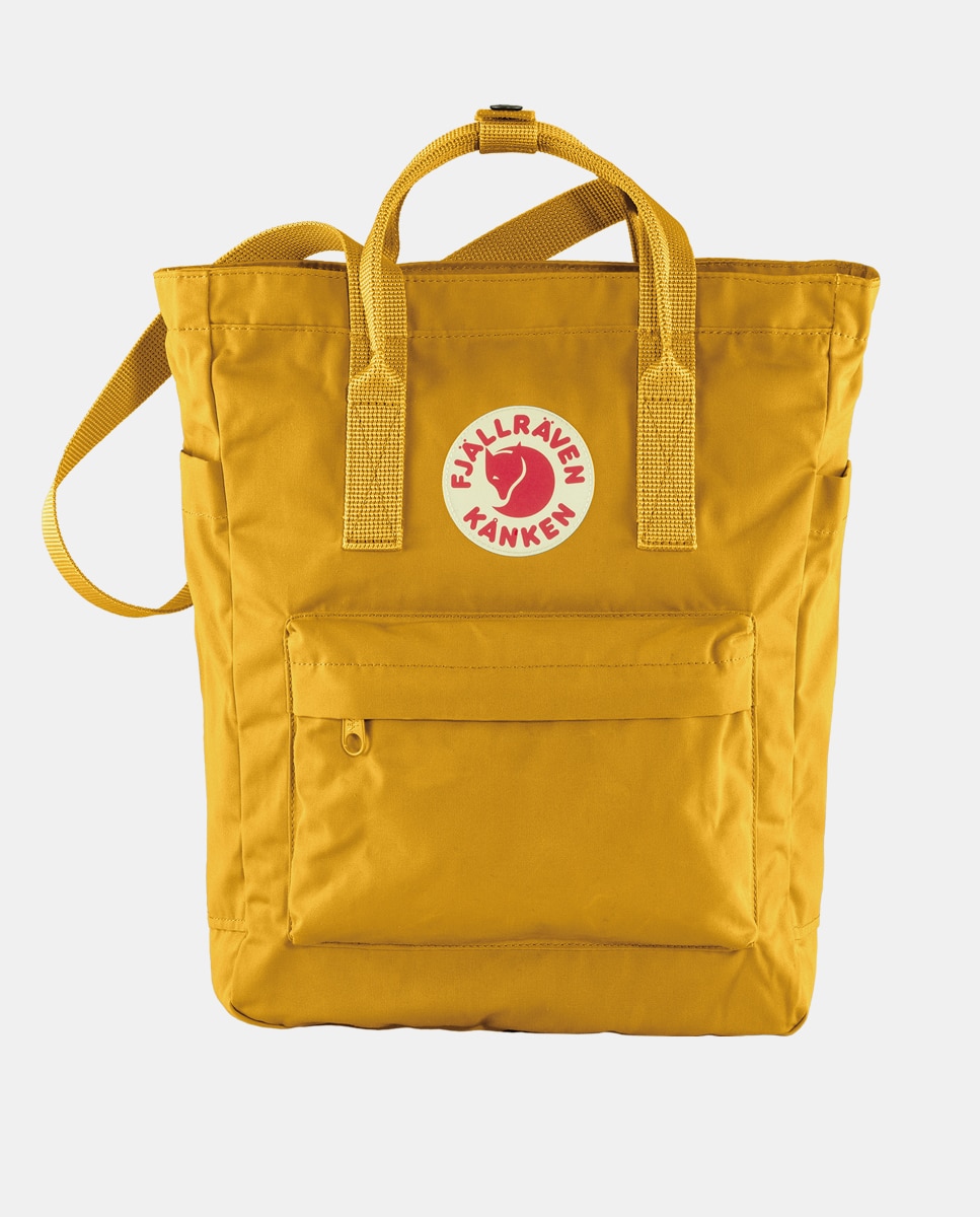 Tote unisex Fjällräven Kanken en amarillo convertible en mochila
