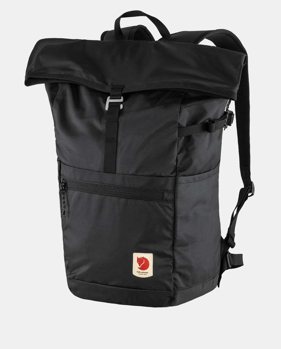 Mochila desdobrável unissexo High Coast de nylon reciclado preta Preto-2
