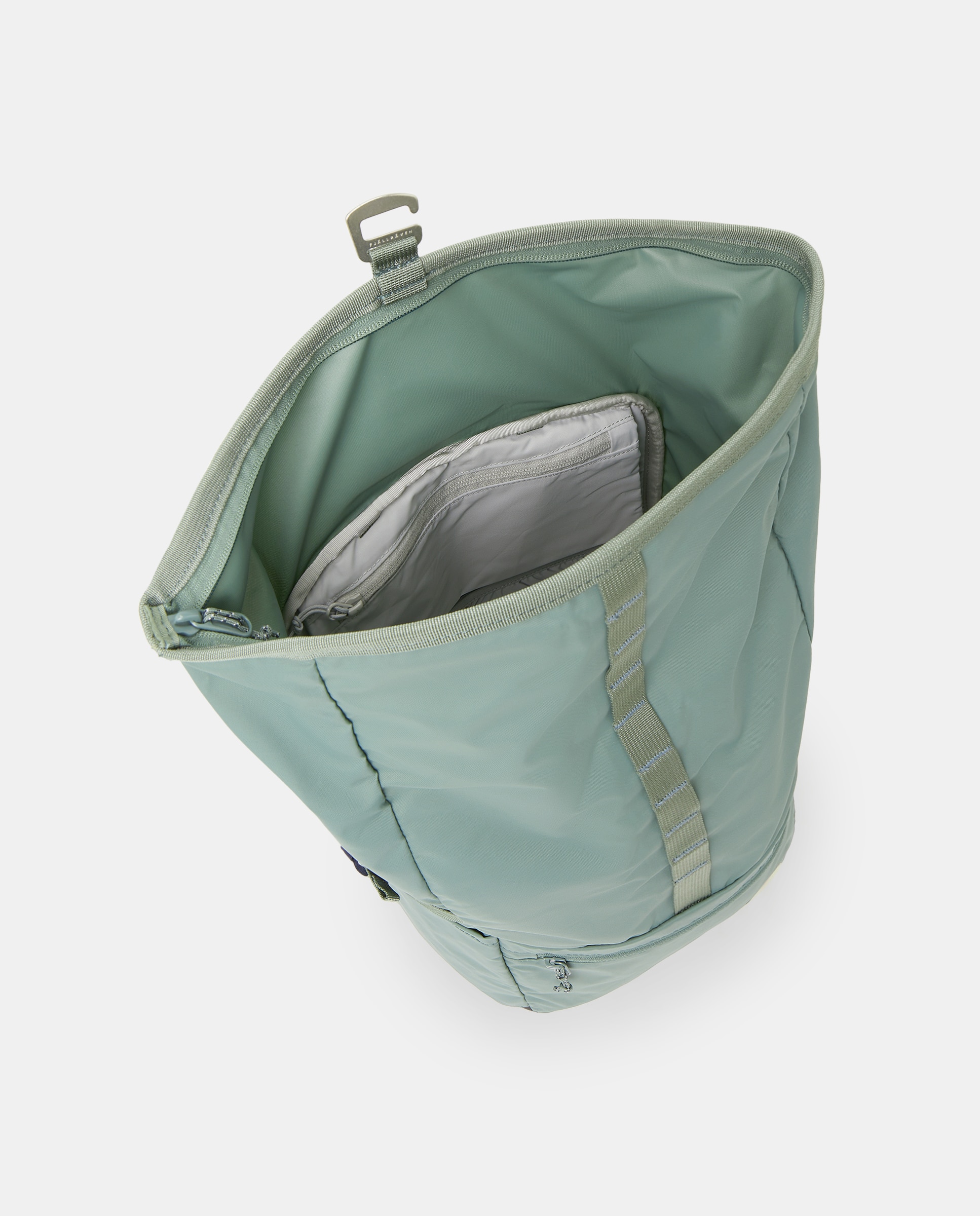 Mochila High Coast Foldsack 24 de nylon reciclado en ocre con solapa - Fjällräven - Verde Agua Verde Agua-3