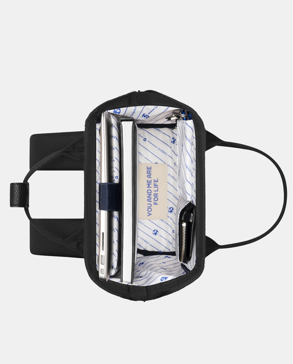 Mochila Berlin Small Repelente à Água - Preto Preto-8