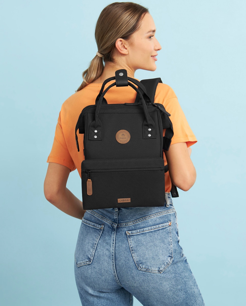 Mochila Berlin Small Repelente à Água - Preto Preto-10