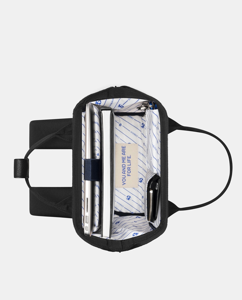 Mochila Berlin Small Repelente à Água - Preto Preto-17