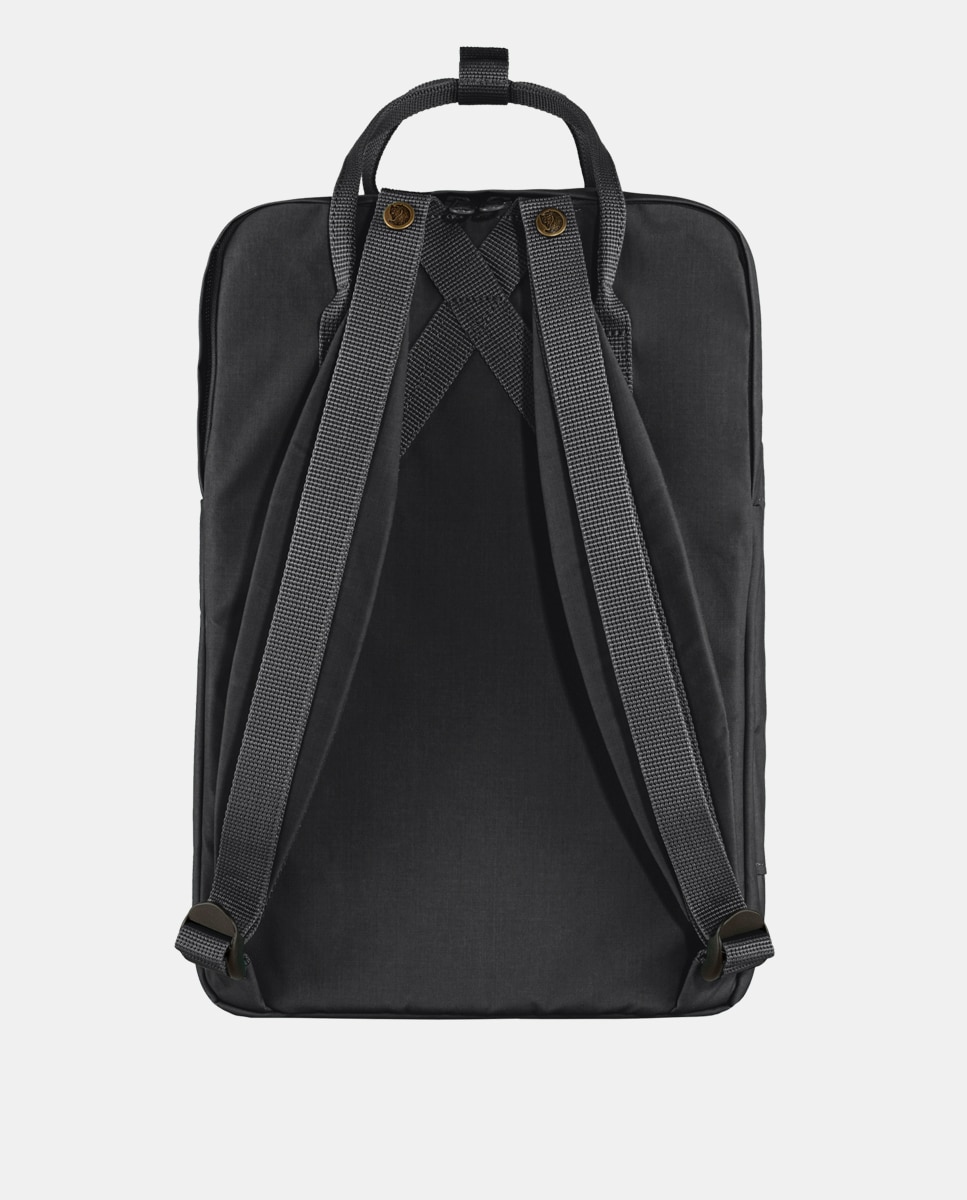 Mochila Kanken Laptop 15" com Bolso Exterior - Preto Preto-3