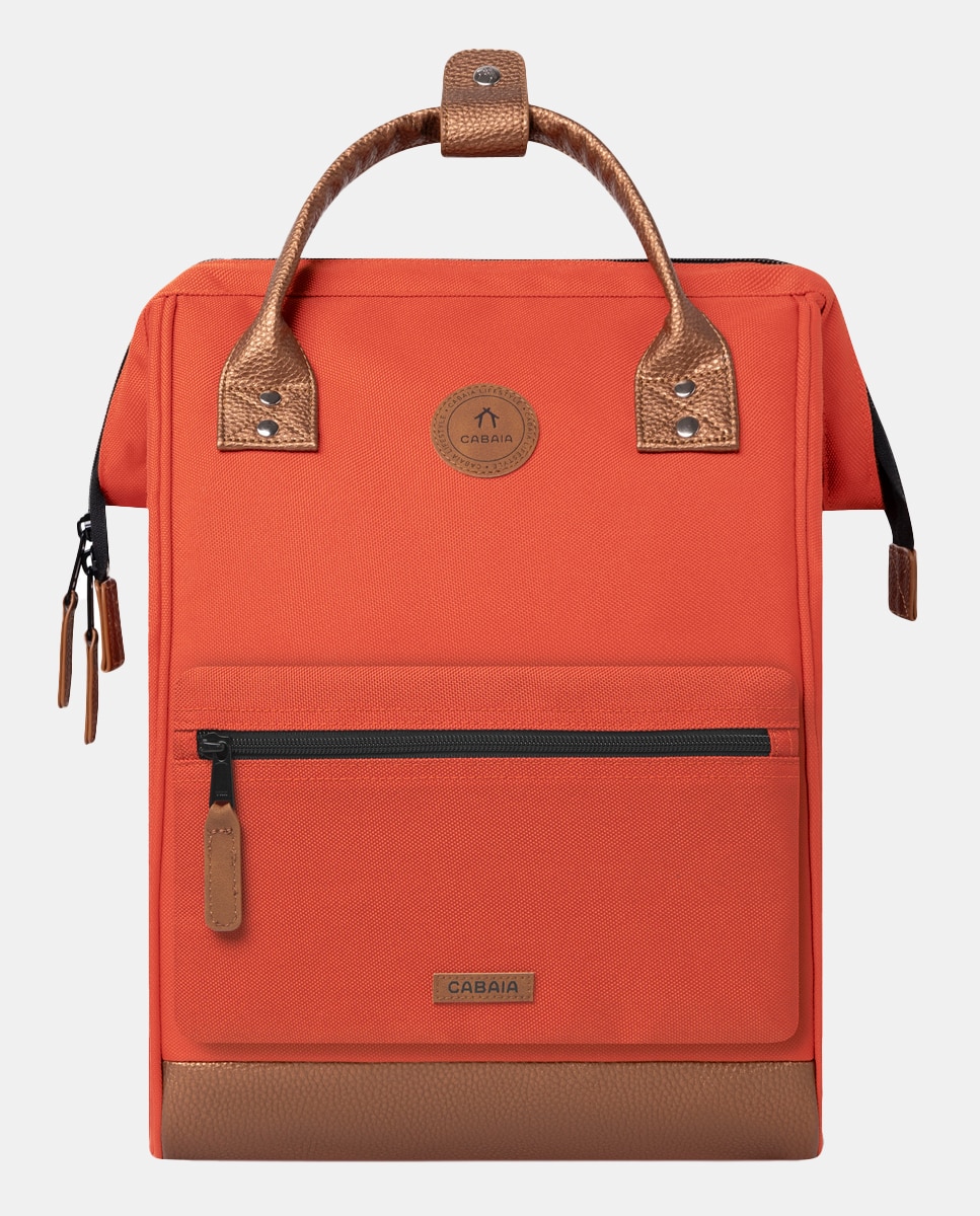 Mochila Média Bogotá Repelente à Água - Laranja Laranja-2