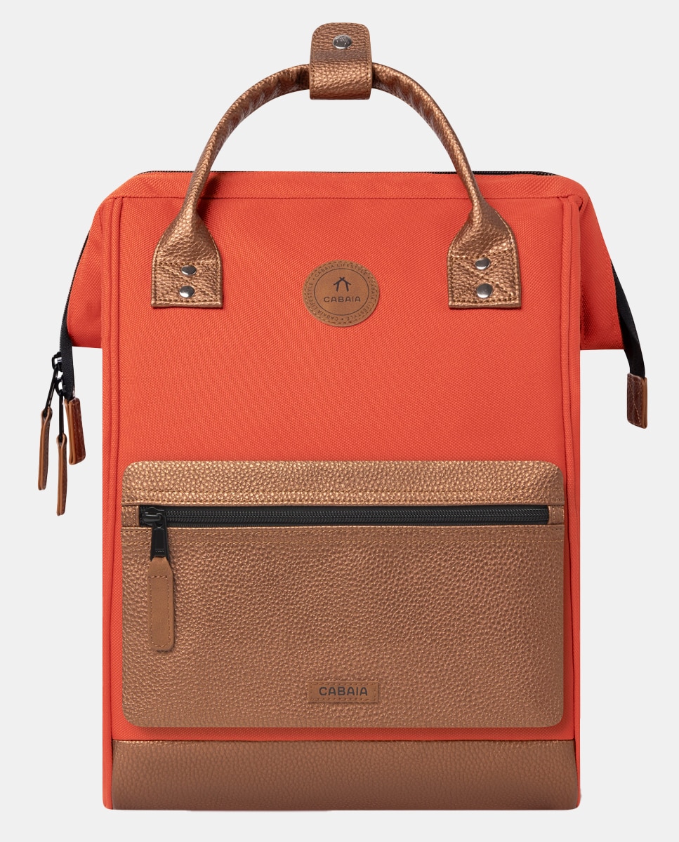 Mochila Média Bogotá Repelente à Água - Laranja Laranja-3
