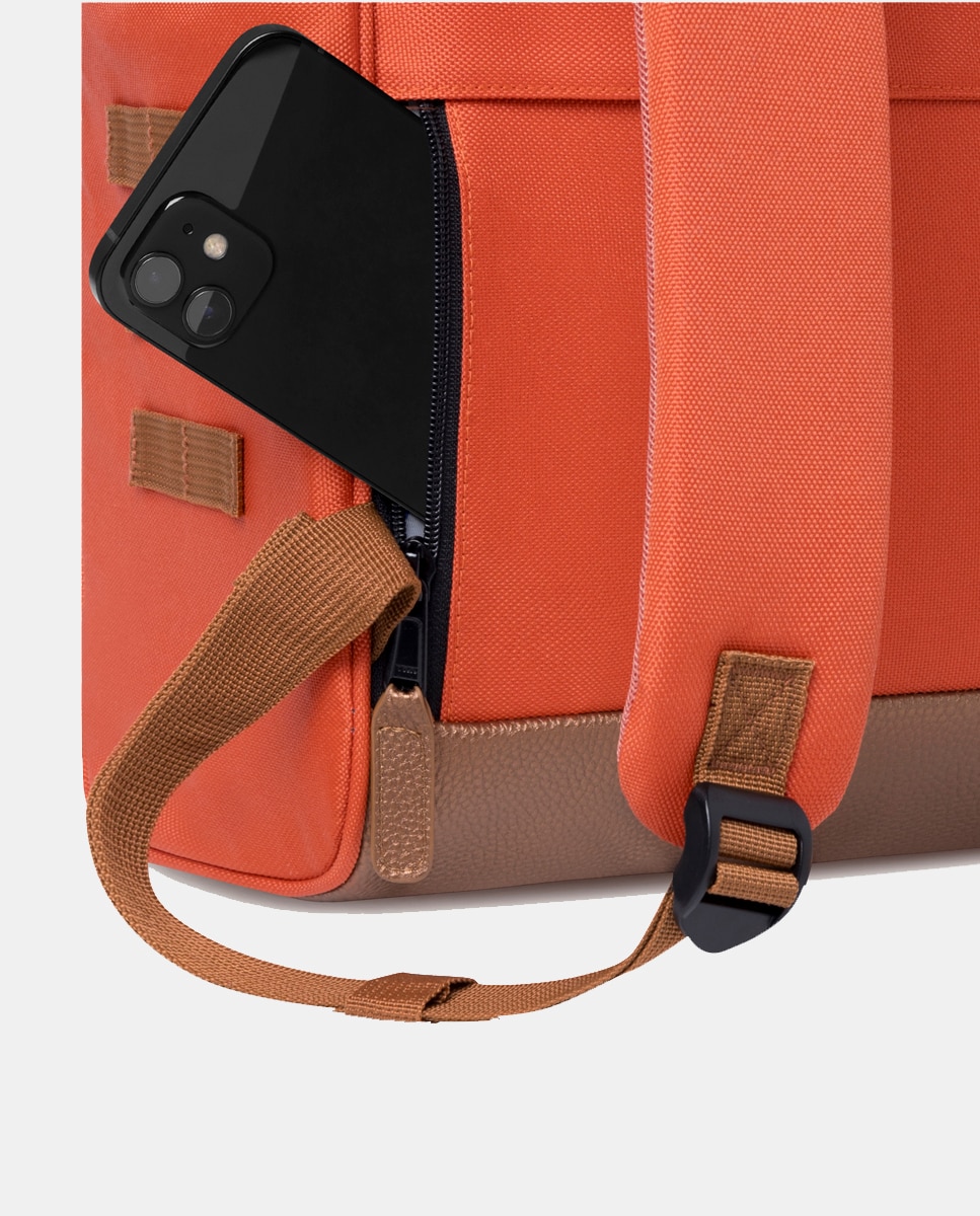Mochila Média Bogotá Repelente à Água - Laranja Laranja-10