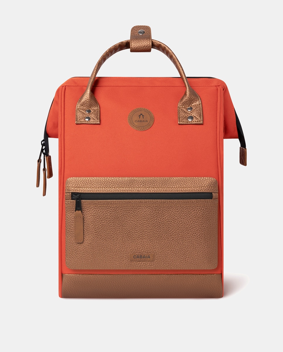 Mochila Média Bogotá Repelente à Água - Laranja Laranja-12