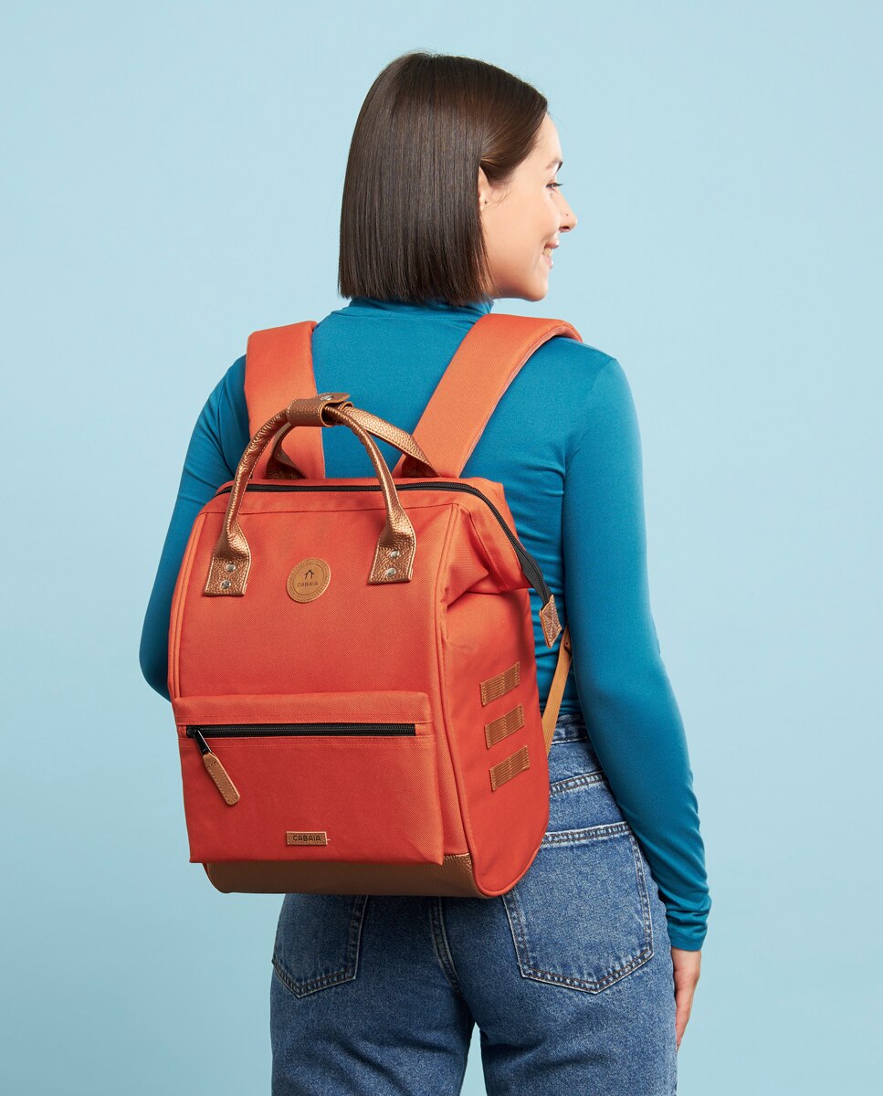 Mochila Média Bogotá Repelente à Água - Laranja Laranja-13