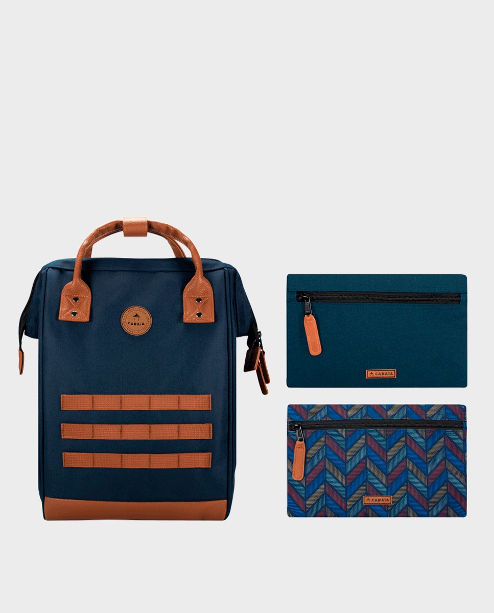 Mochila Média Chicago Repelente à Água - Azul-Marinho Azul-marinho-7