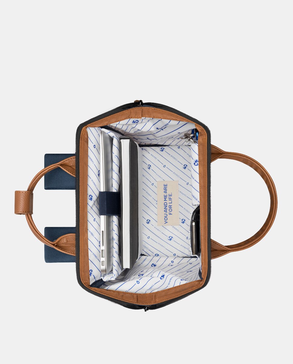 Mochila Média Chicago Repelente à Água - Azul-Marinho Azul-marinho-17