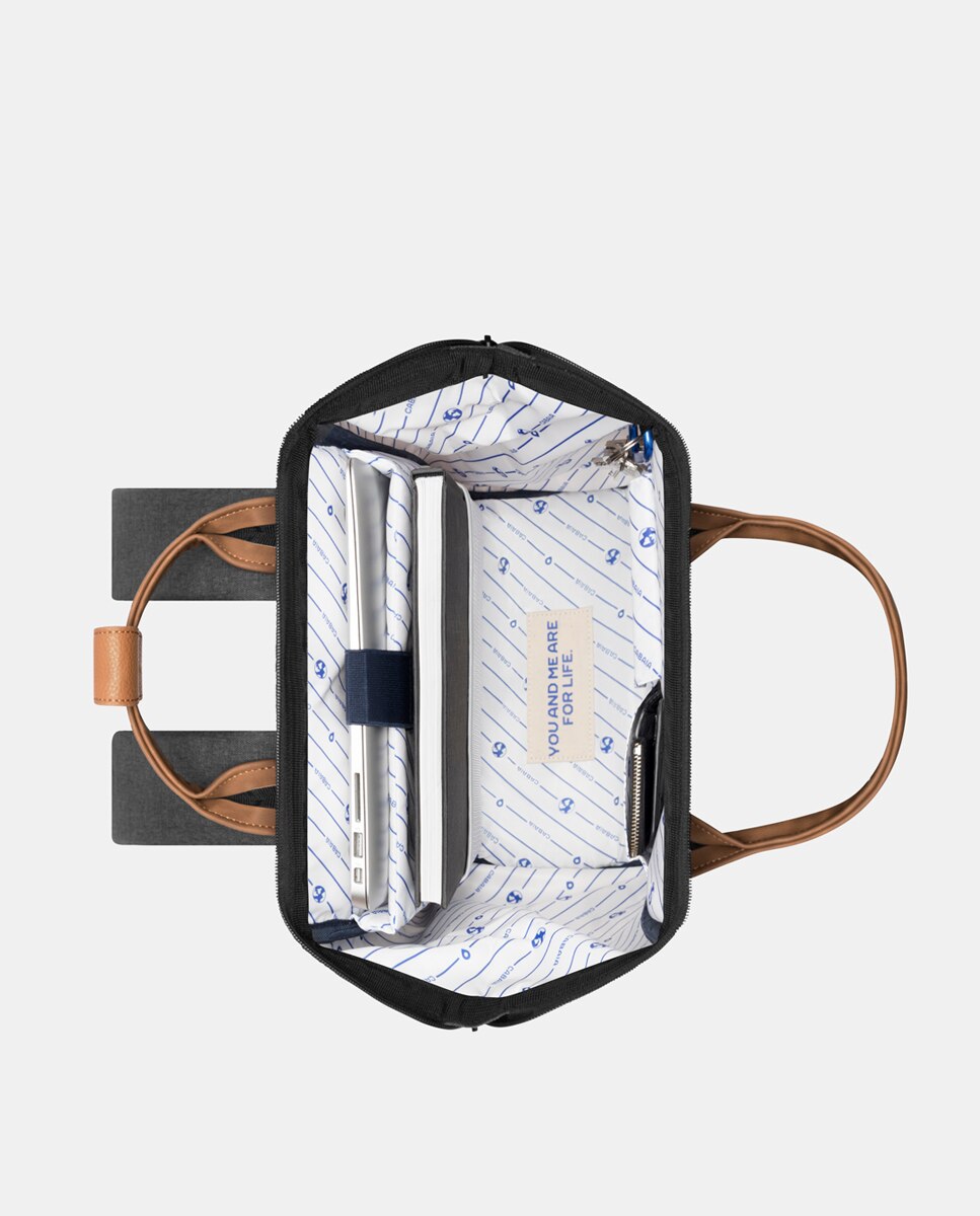 Mochila Média Londres Repelente à Água - Cinzento-Escuro Cinzento-escuro-15