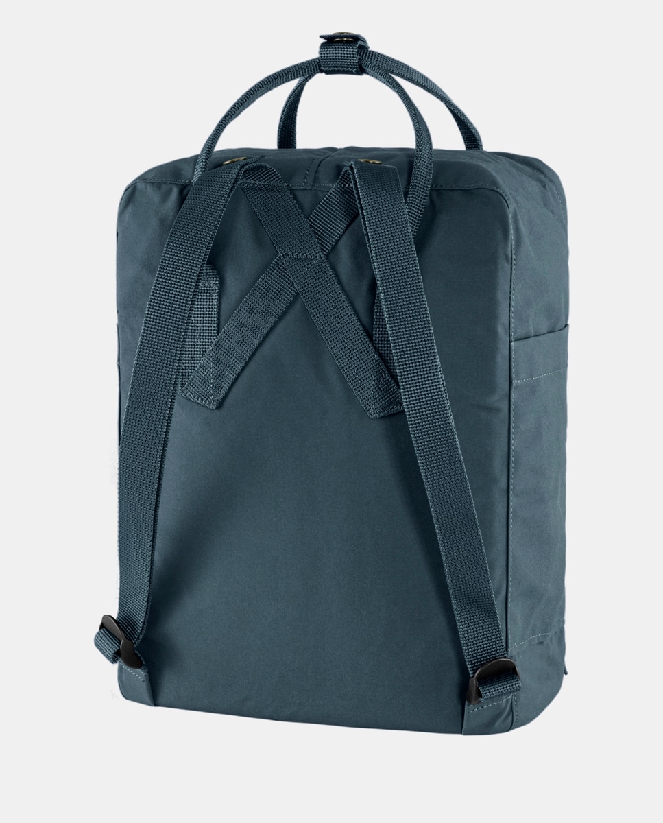 Mochila Kånken com Fecho de Correr e Vinil - Creme Azul-marinho-3