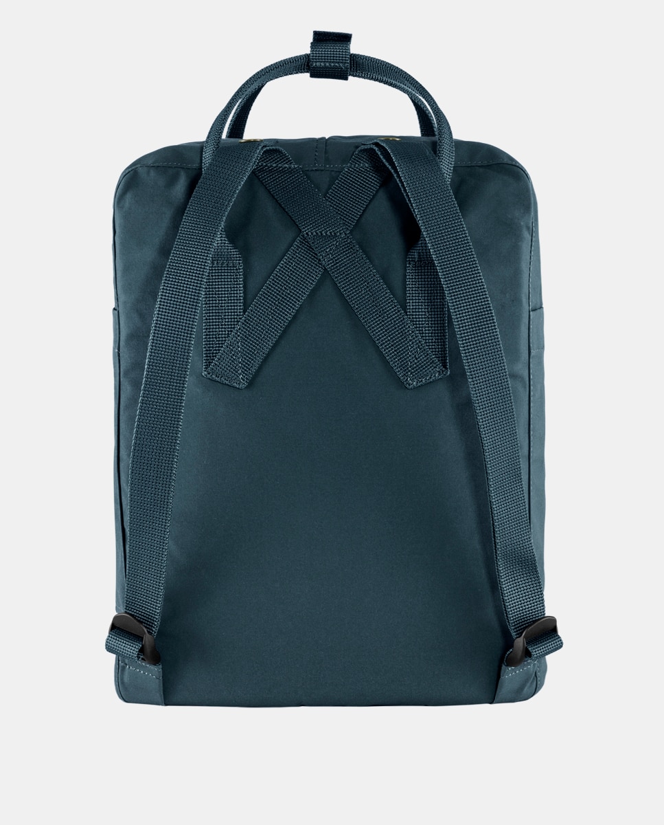 Mochila Kånken com Fecho de Correr e Vinil - Creme Azul-marinho-4