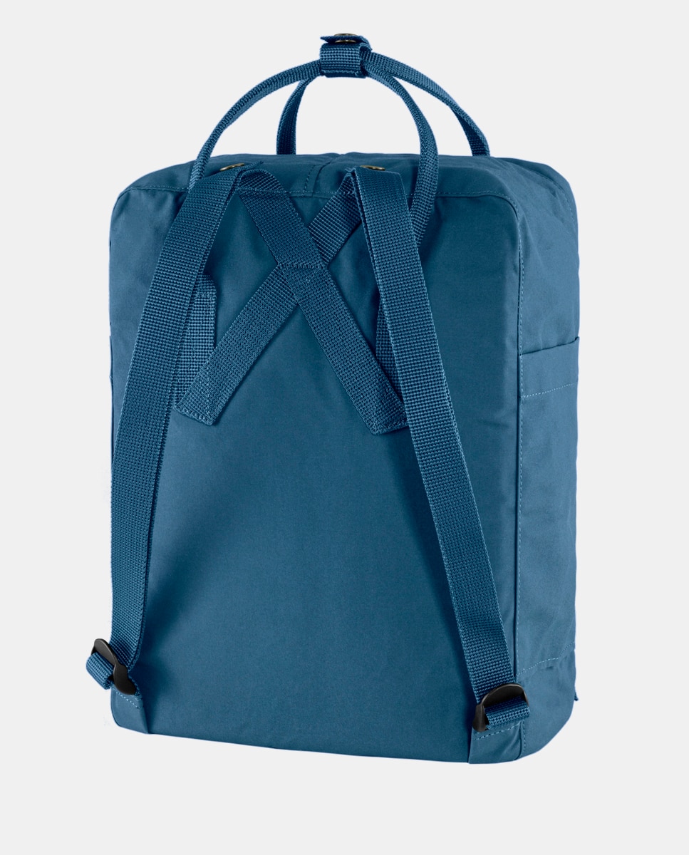 Mochila Kånken com Fecho de Correr e Vinil - Creme Azul-3
