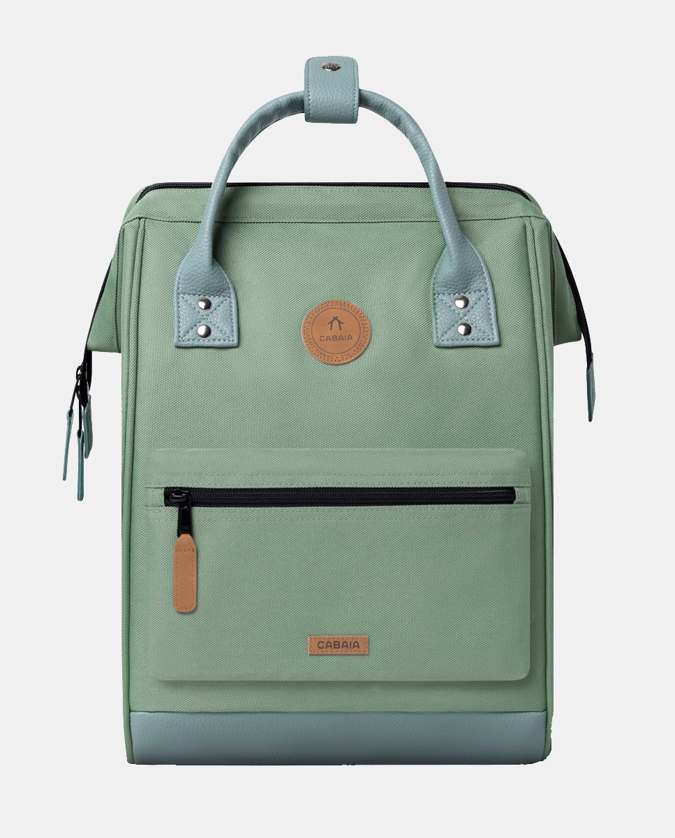 Mochila Seville Medium de Poliéster Reciclado - Verde Verde-claro-2