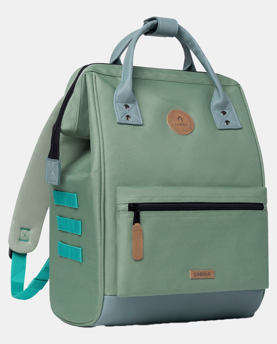 Mochila Seville Medium de Poliéster Reciclado - Verde Verde-claro-4