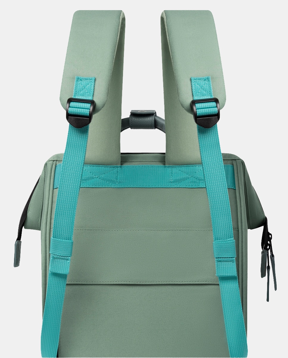 Mochila Seville Medium de Poliéster Reciclado - Verde Verde-claro-7