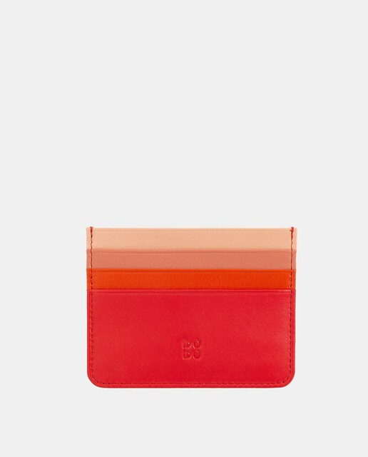 Imagem 0 de Porta-Cartões Simples em Pele de Bezerro Tipo Napa - Vermelho